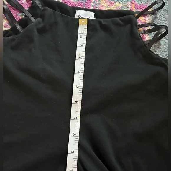 Princess Polly Black Ariarne Flare Pants Cut Out High Waist Size 4 Women’s - Picture 5 of 6